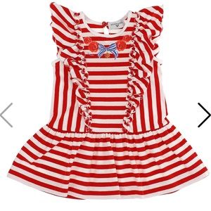 Monnalisa striped jersey dress